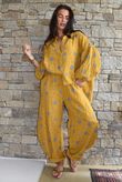 Hush Pillow Cotton Spot On Classic Barrel Pant Mustard